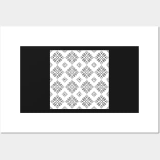 Geometric pattern black white Posters and Art